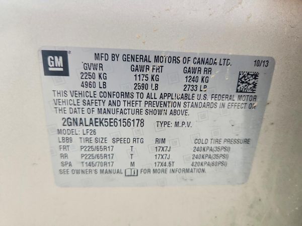 2014 CHEVROLET EQUINOX LS