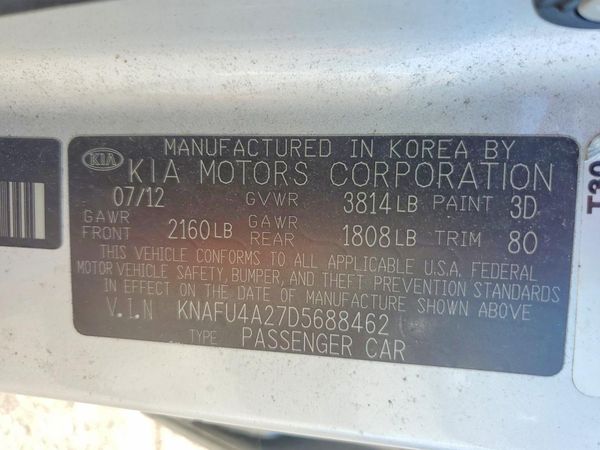 2013 KIA FORTE EX