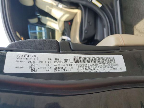 2016 JEEP GRAND CHEROKEE
