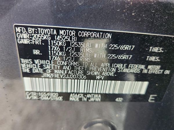 2018 TOYOTA RAV4 LE