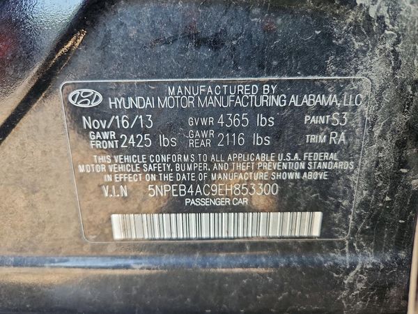 2014 HYUNDAI SONATA GLS/ GLS Popular