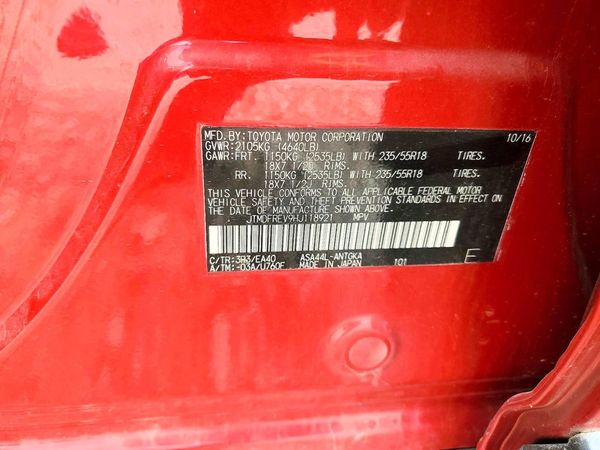 2017 TOYOTA RAV4 Ltd/SE Platinum