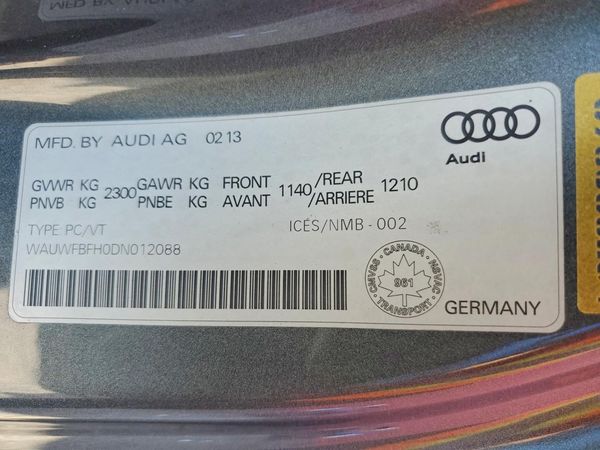 2013 AUDI A5 quattro Prestige