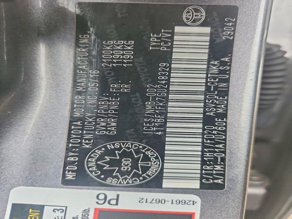 2016 TOYOTA CAMRY