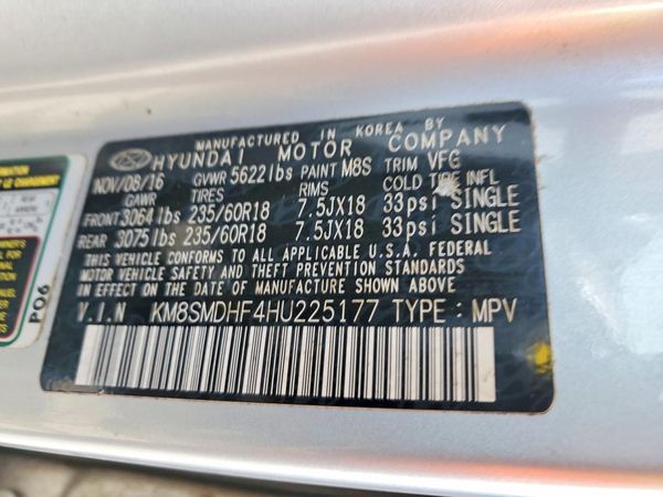 2017 HYUNDAI SANTA FE GI