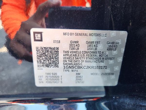 2019 CHEVROLET TAHOE