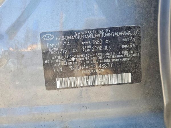 2014 HYUNDAI ELANTRA
