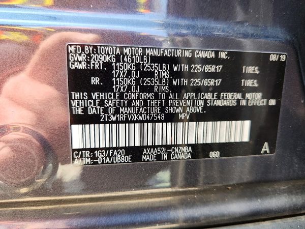 2019 TOYOTA RAV4
