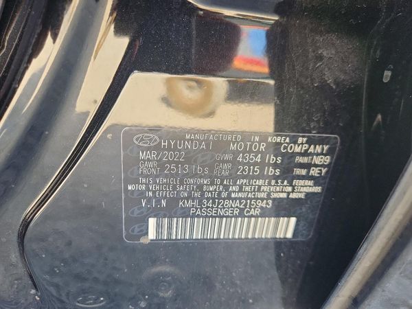2022 HYUNDAI SONATA Limited