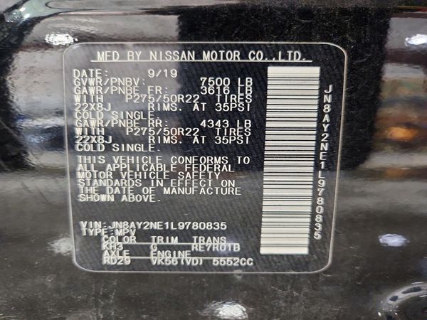 2020 NISSAN ARMADA
