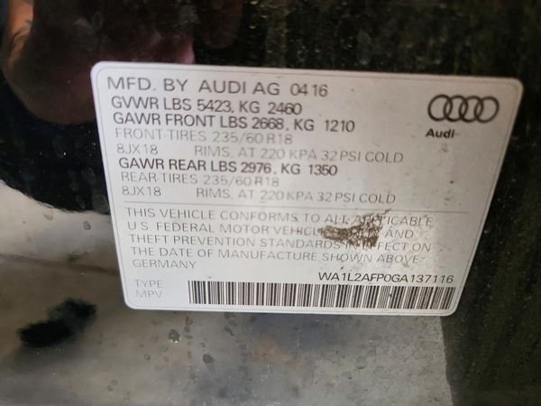 2016 AUDI Q5 quattro Premium Plus