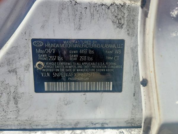 2018 HYUNDAI SONATA SE, Eco