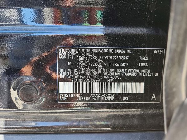 2021 TOYOTA RAV4 LE