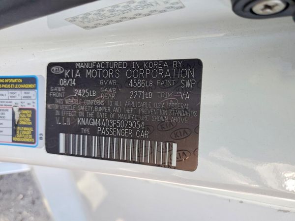 2015 KIA OPTIMA GL - Middle-low
