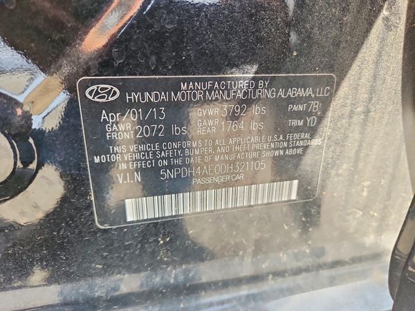 2013 HYUNDAI ELANTRA