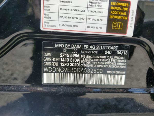 2013 MERCEDES-BENZ S
