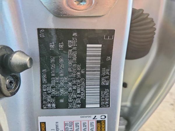 2016 TOYOTA 4RUNNER Base Grade