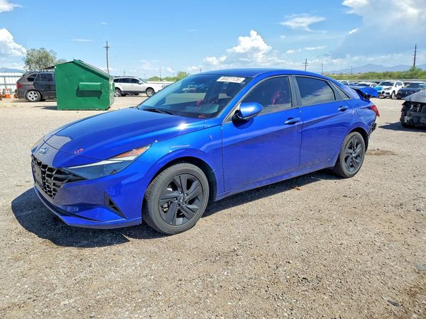 2021 HYUNDAI ELANTRA Blue