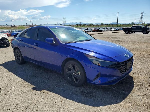 2021 HYUNDAI ELANTRA Blue