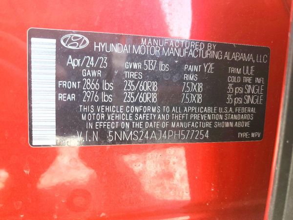 2023 HYUNDAI SANTA FE SEL