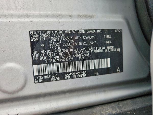 2021 TOYOTA RAV4