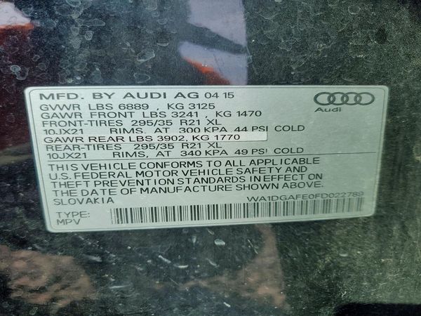 2015 AUDI Q7