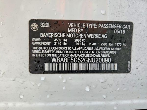 2016 BMW 320 xDrive SA