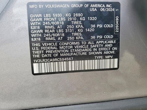 2024 VOLKSWAGEN ATLAS
