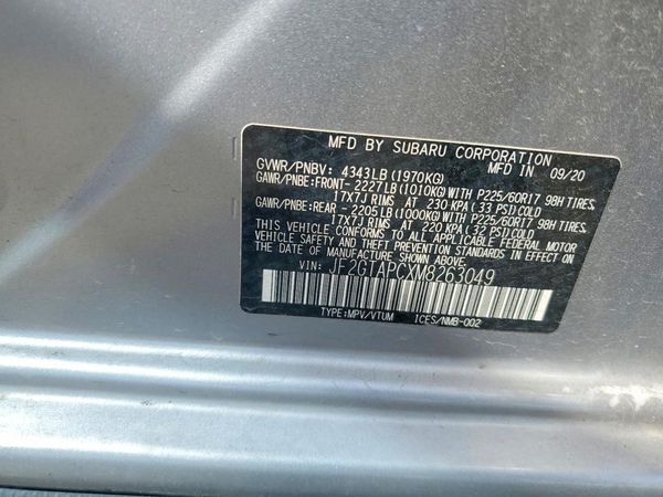 2021 SUBARU CROSSTREK Premium+ES