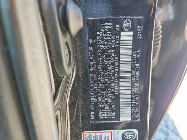 2015 TOYOTA CAMRY