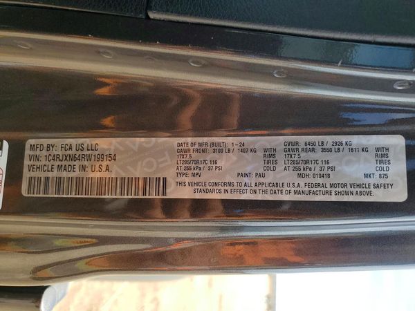 2024 JEEP WRANGLER 4XE — VINS