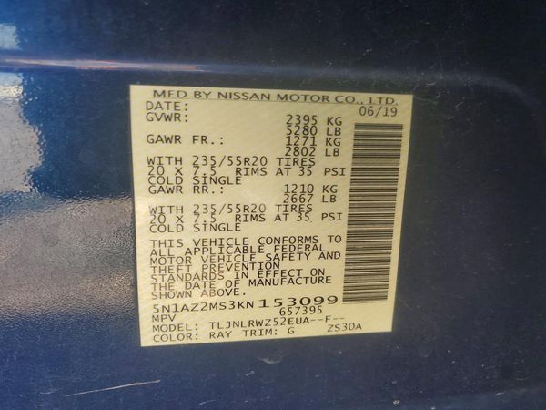 2019 NISSAN MURANO