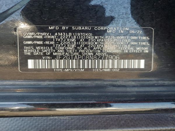 2022 SUBARU CROSSTREK Premium