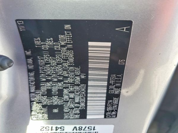 2014 TOYOTA SIENNA