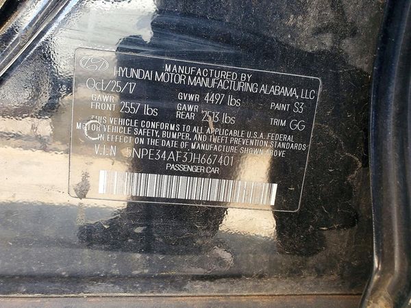 2018 HYUNDAI SONATA