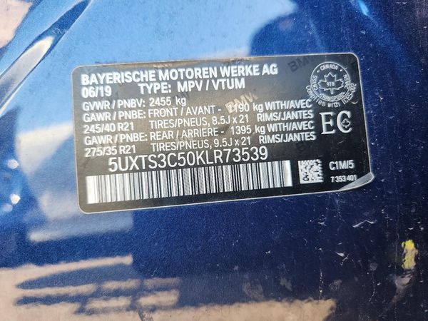 2019 BMW X3 M40i