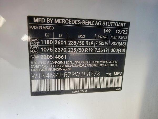 2023 MERCEDES-BENZ GLB GLB250 4MATIC