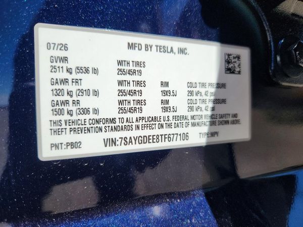 2026 TESLA MODEL Y