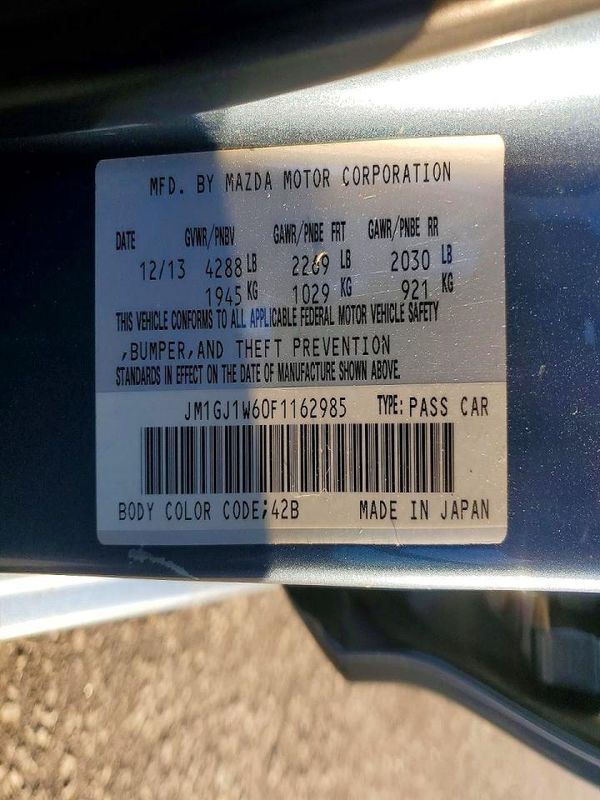 2015 MAZDA 6 Grand Touring/GT