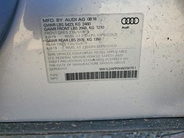 2017 AUDI Q5 quattro Premium Plus