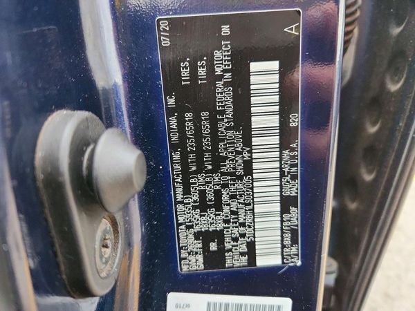 2020 TOYOTA HIGHLANDER L