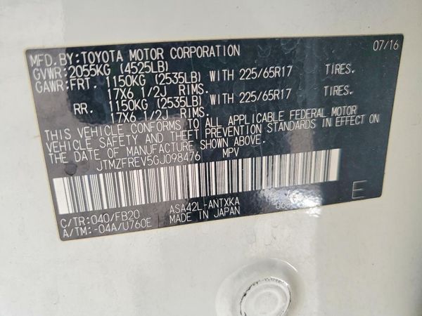 2016 TOYOTA RAV4 LE (X Grade)