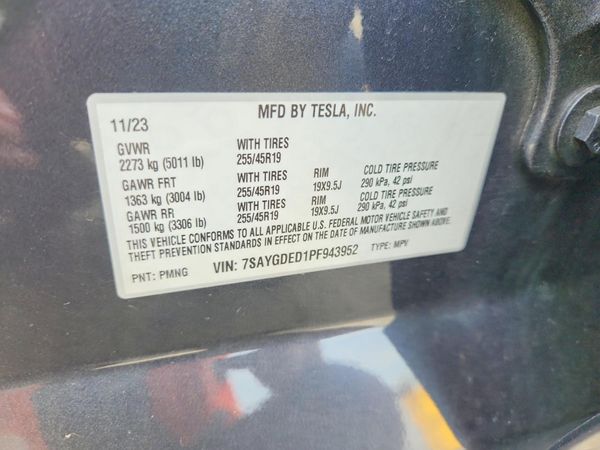 2023 TESLA MODEL Y