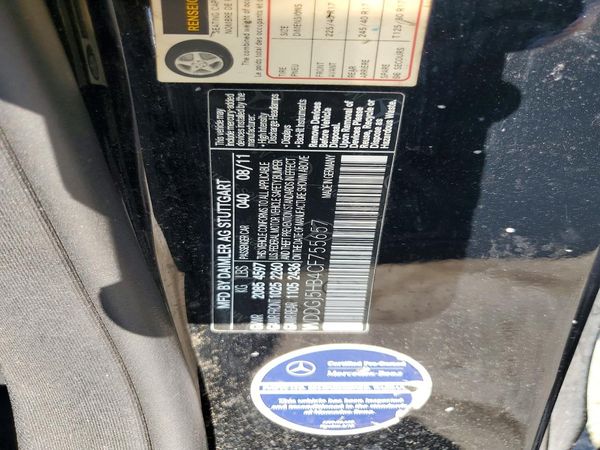 2012 MERCEDES-BENZ C