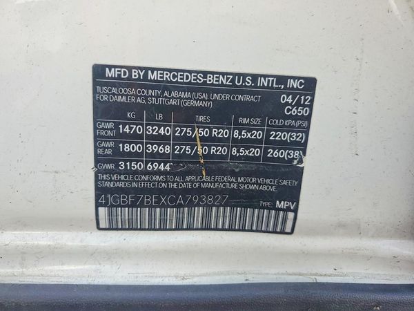 2012 MERCEDES-BENZ GL GL450 4-MATIC