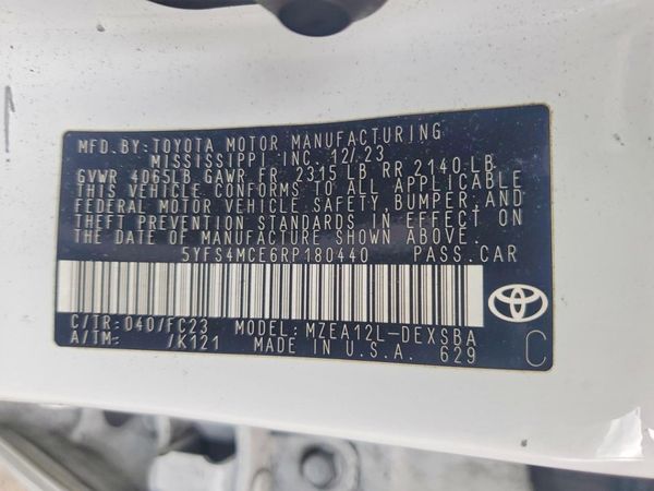 2024 TOYOTA COROLLA