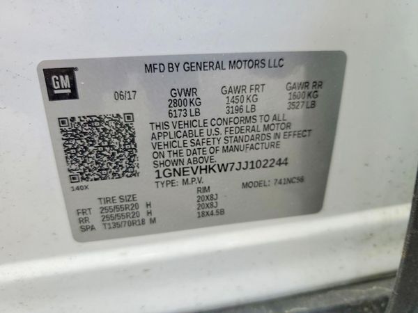 2018 CHEVROLET TRAVERSE LT
