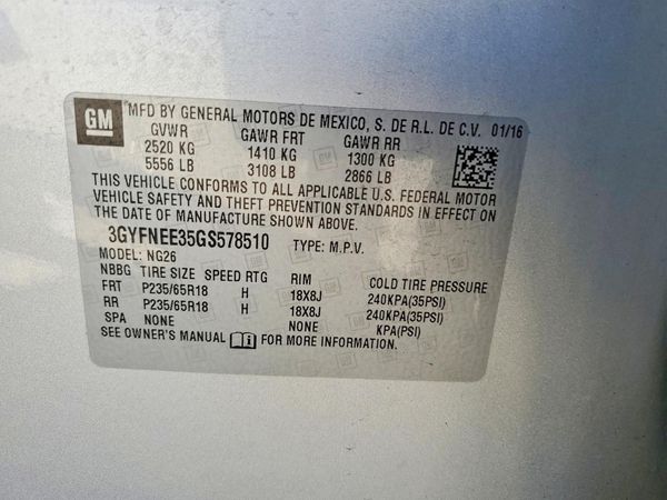 2016 CADILLAC SRX Luxury