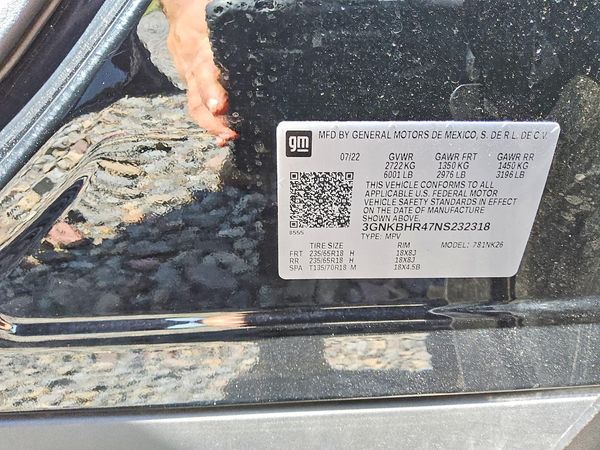 2022 CHEVROLET BLAZER 2LT — VINS
