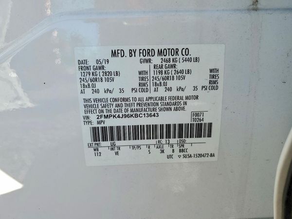 2019 FORD EDGE